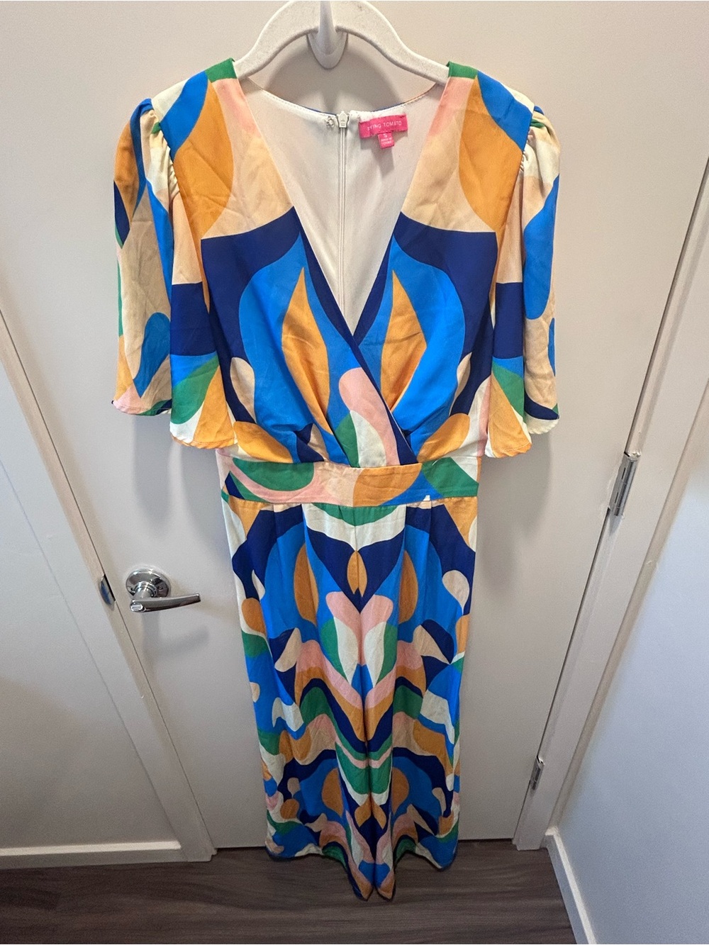 Flying Tomato Blue Pink Green Orange Multicolor Wide Leg Jumpsuit